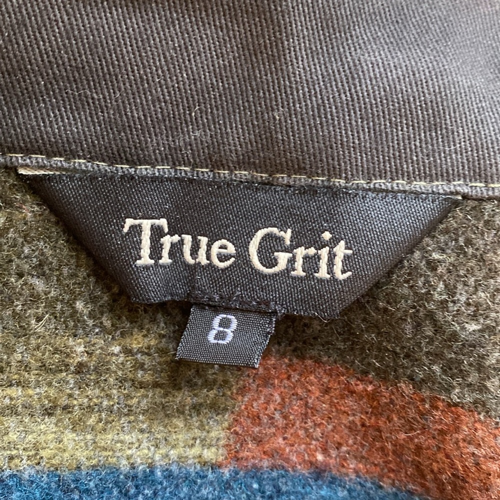 True Grit Women’s Blanket Fringe Skirt Size 8 Southwestern Tribal Wool Blend - Picture 12 of 17